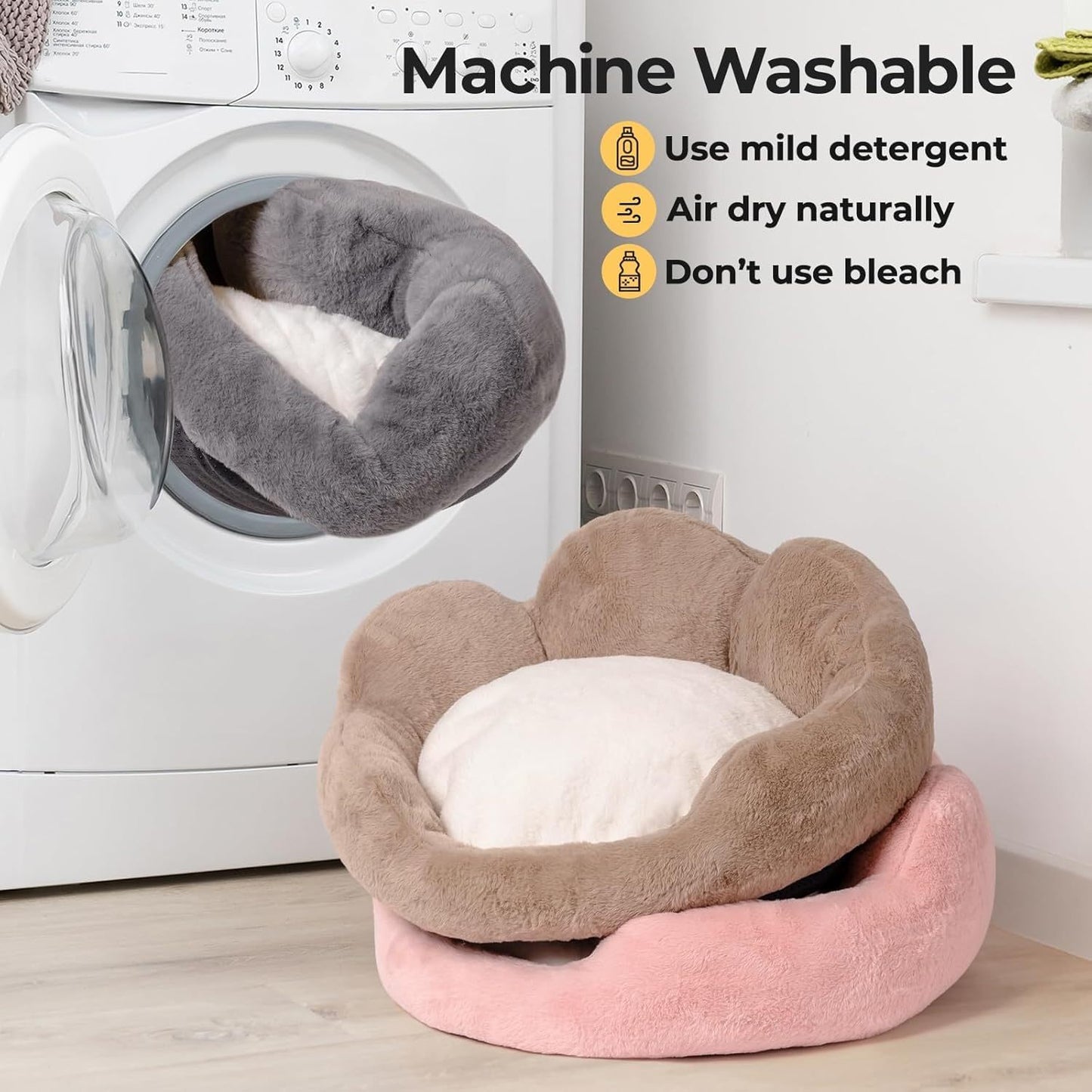 Fluffy Dog Bed Washable Cat Couch Bed