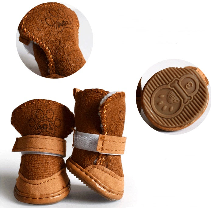 Lambskin Snow Shoes Cotton