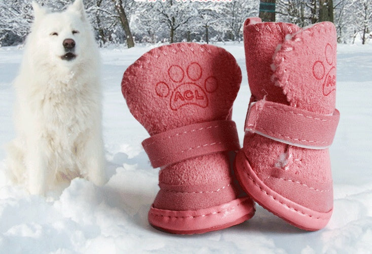Lambskin Snow Shoes Cotton