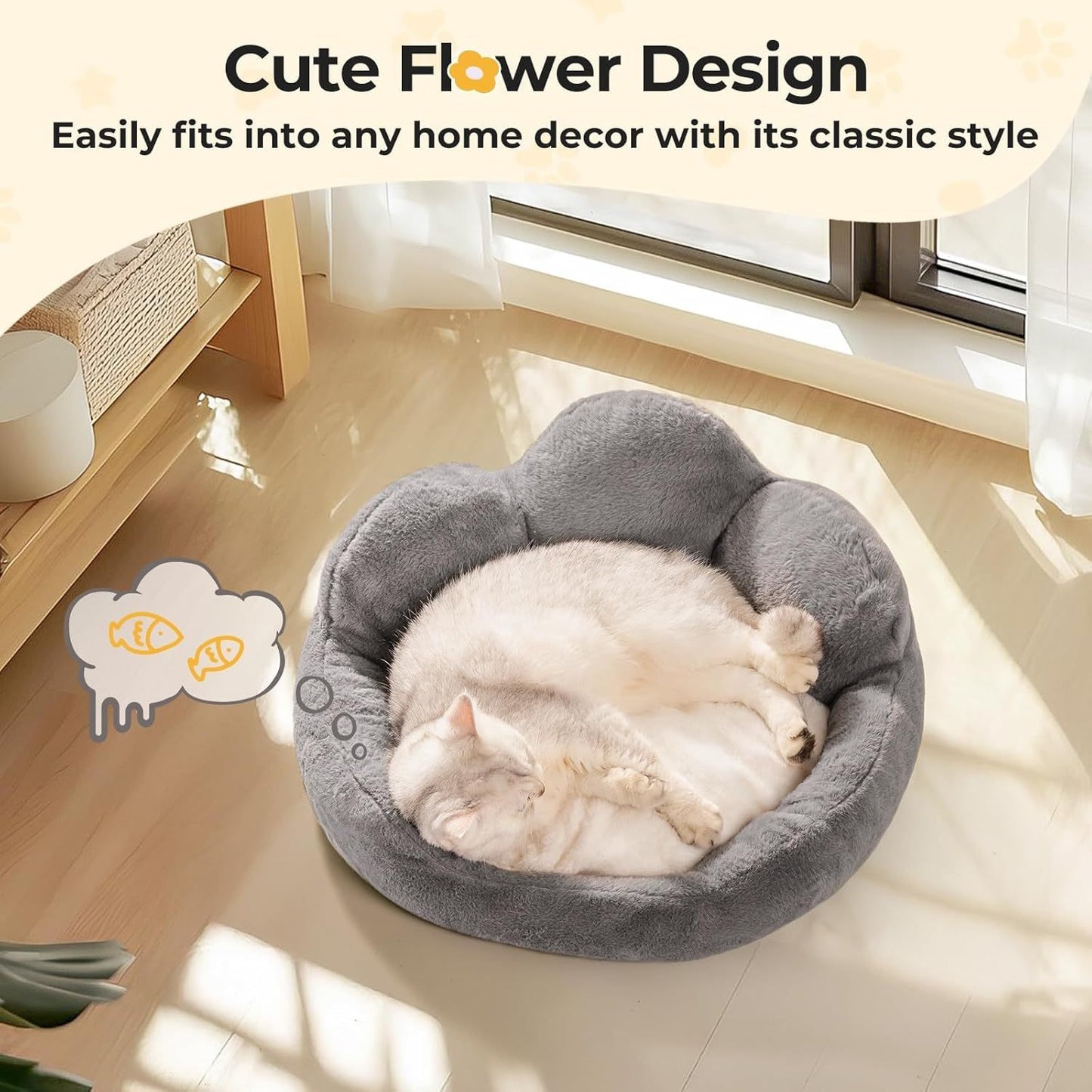 Fluffy Dog Bed Washable Cat Couch Bed