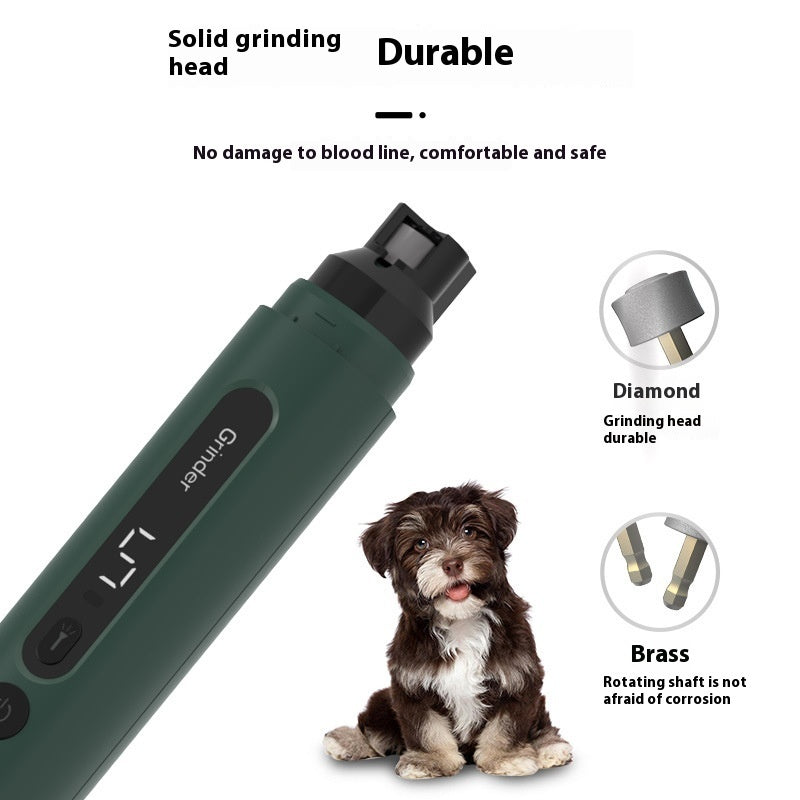 Dog Nail Grinder Electric Pet Nail Trimmers Rechargeable Nail Grinders Super Quiet