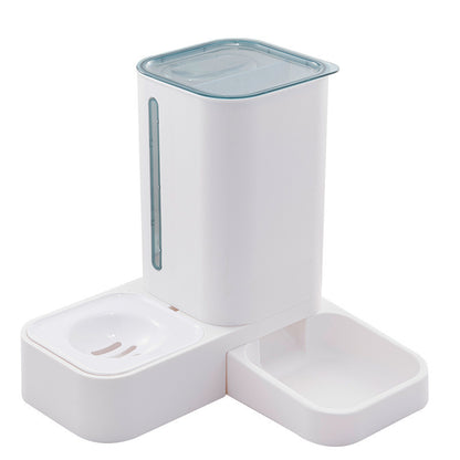 Automatic Water Storage Double Plastic Pet Bowl