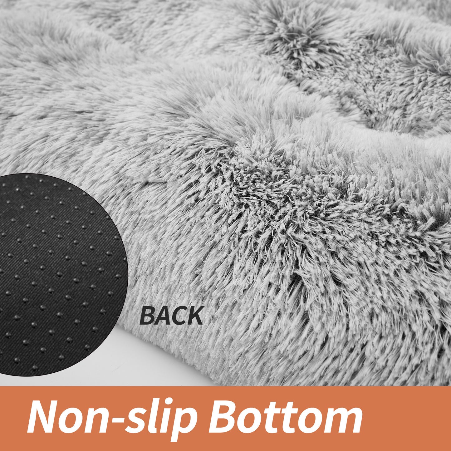 Fluffy Dog Crate Soft Pad , Soft Warm Dog Crate Mat Non Slip Bottom