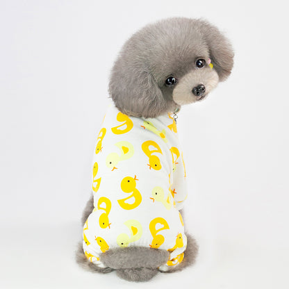 Pet Four-Legged Cotton Dog Pajamas