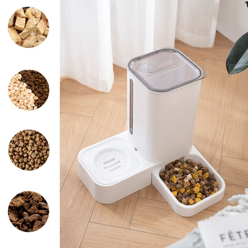 Automatic Water Storage Double Plastic Pet Bowl