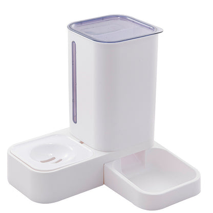 Automatic Water Storage Double Plastic Pet Bowl