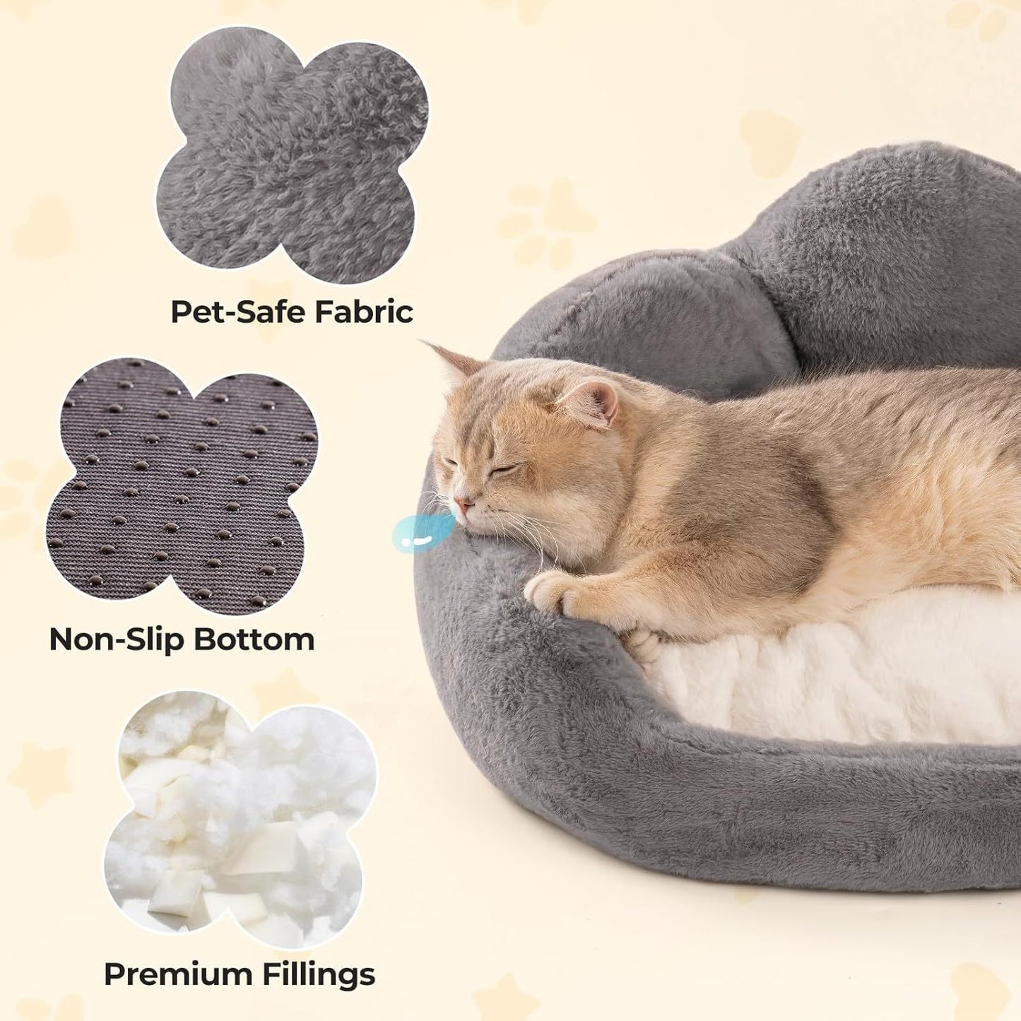 Fluffy Dog Bed Washable Cat Couch Bed