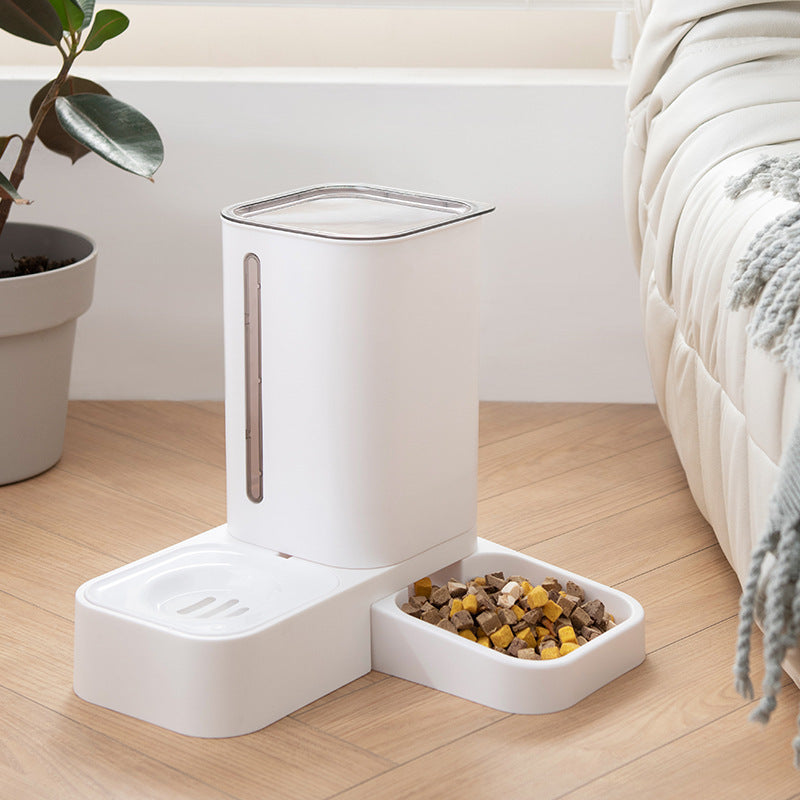 Automatic Water Storage Double Plastic Pet Bowl